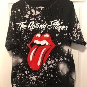 Rolling Stones acid-wash tee